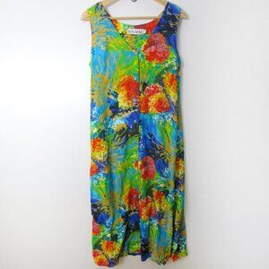 Jams World Button Front Dress 'Sea Life' Print Size S